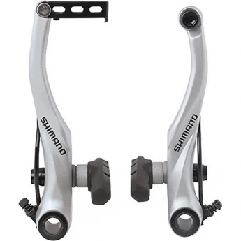 Тормоз SHIMANO V-BR ALIVIO, T4010, серебреный, задний, колодки S70C