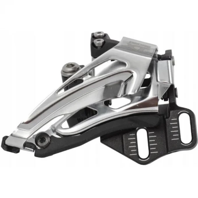 Переключатель передний SHIMANO DEORE, M618-H, для 2x10, верхний хомут (34,9 с адаптером 28.6/31.8), верхняя тяга, черный IFDM618HTX6 Переключатель передний SHIMANO DEORE, M618-H, для 2x10, верхний хомут (34,9 с адаптером 28.6/31.8), верхняя тяга, черный IFDM618HTX6