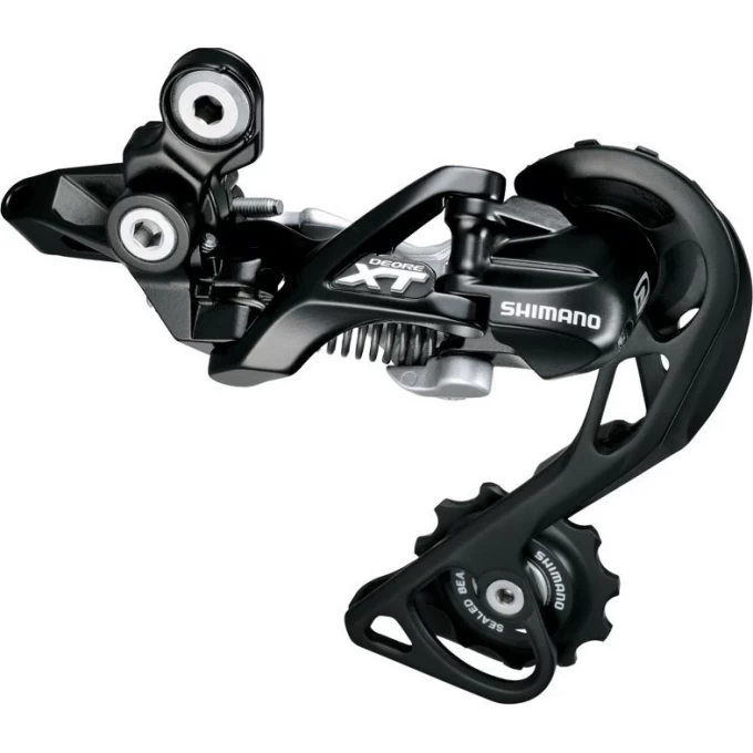 Переключатель задний SHIMANO XT, M781, GS, 10 скоростей, черный IRDM781GSL Переключатель задний SHIMANO XT, M781, GS, 10 скоростей, черный IRDM781GSL