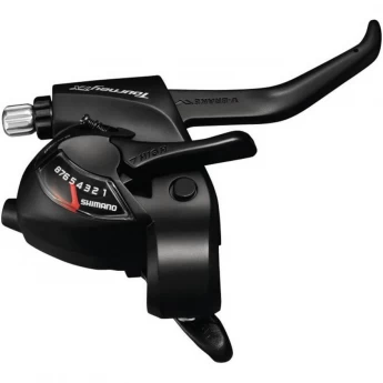 Шифтер тормозная ручка SHIMANO TOURNEY, TX800, 8 скоростей, трос 2050 мм, черный