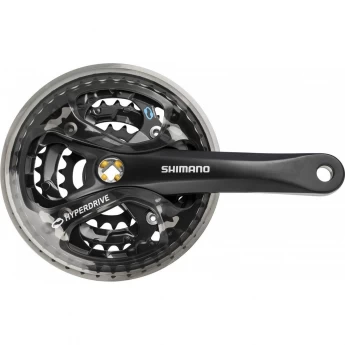 Система SHIMANO ACERA, M361, 175 мм, квадрат, 42/32/22T, защита, черный