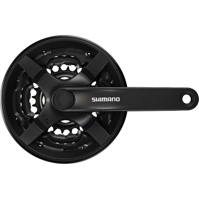 Система SHIMANO TOURNEY TY301, 150 мм, квадрат, 42/34/24, с защитой, черный, без упаковки AFCTY301K244CL Система SHIMANO TOURNEY TY301, 150 мм, квадрат, 42/34/24, с защитой, черный, без упаковки AFCTY301K244CL
