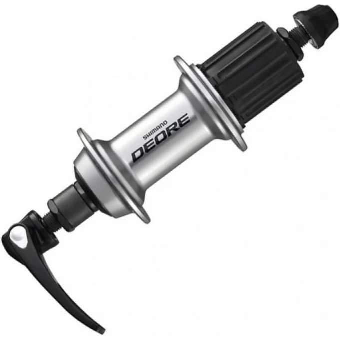 Втулка задняя SHIMANO DEORE T610, 36 отверстий, 8/9/10 скоростей, QR, серебристый EFHT610AZBS Втулка задняя SHIMANO DEORE T610, 36 отверстий, 8/9/10 скоростей, QR, серебристый EFHT610AZBS